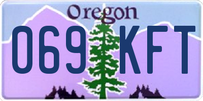 OR license plate 069KFT