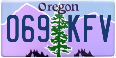 OR license plate 069KFV