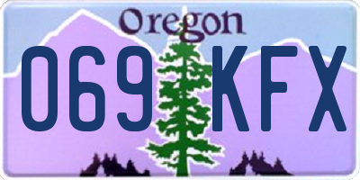 OR license plate 069KFX