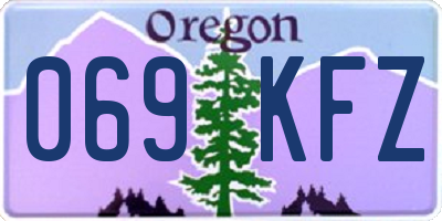 OR license plate 069KFZ