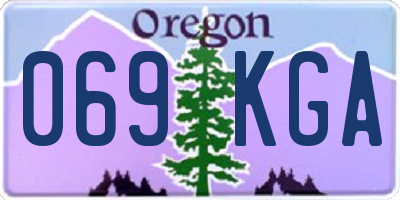 OR license plate 069KGA