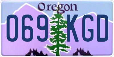 OR license plate 069KGD