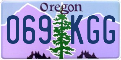 OR license plate 069KGG