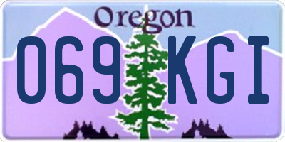 OR license plate 069KGI