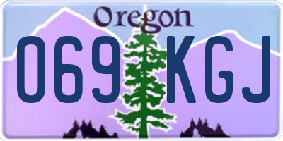 OR license plate 069KGJ