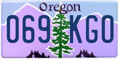 OR license plate 069KGO