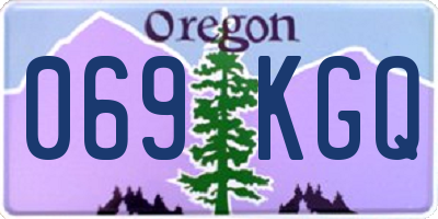 OR license plate 069KGQ