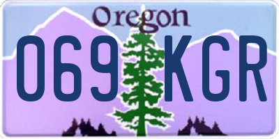 OR license plate 069KGR