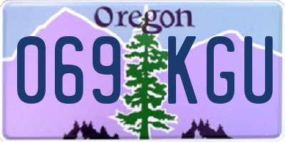 OR license plate 069KGU