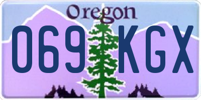 OR license plate 069KGX