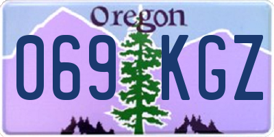 OR license plate 069KGZ
