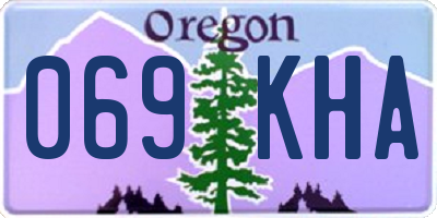 OR license plate 069KHA