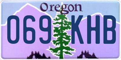 OR license plate 069KHB