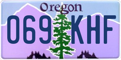 OR license plate 069KHF
