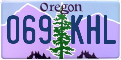 OR license plate 069KHL