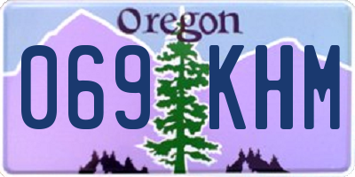 OR license plate 069KHM