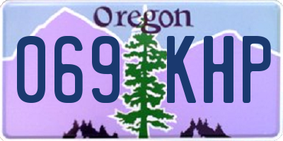 OR license plate 069KHP