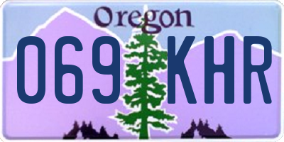 OR license plate 069KHR