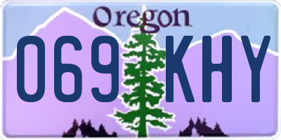 OR license plate 069KHY