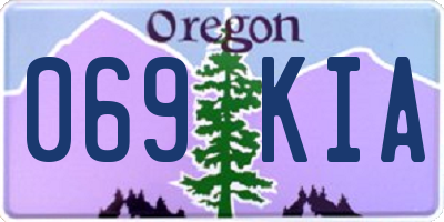 OR license plate 069KIA
