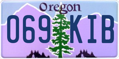 OR license plate 069KIB