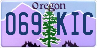 OR license plate 069KIC