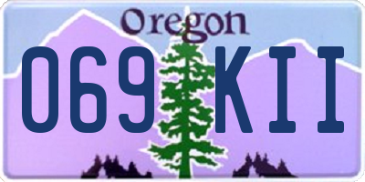 OR license plate 069KII