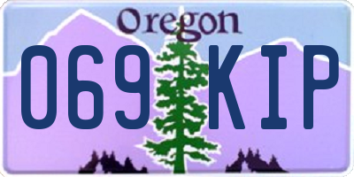 OR license plate 069KIP