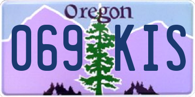 OR license plate 069KIS
