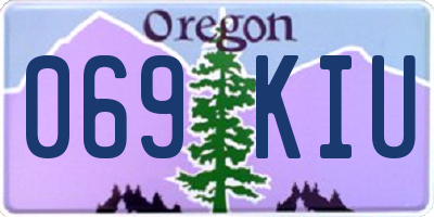 OR license plate 069KIU