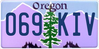 OR license plate 069KIV