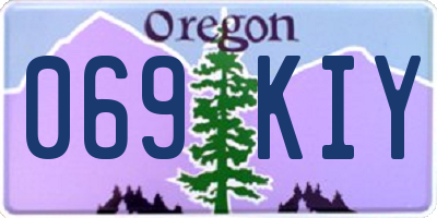 OR license plate 069KIY