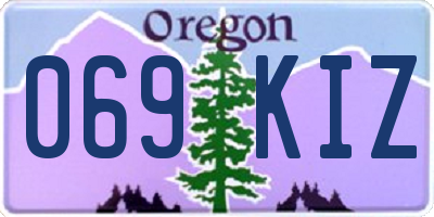 OR license plate 069KIZ