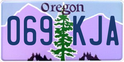 OR license plate 069KJA