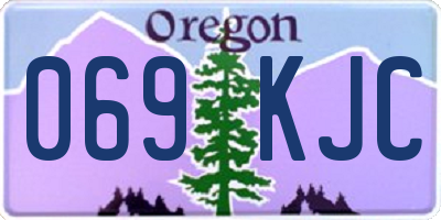 OR license plate 069KJC