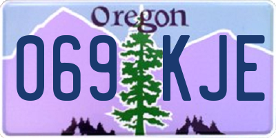 OR license plate 069KJE