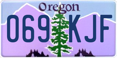 OR license plate 069KJF