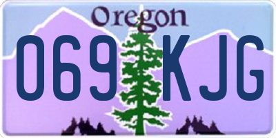 OR license plate 069KJG