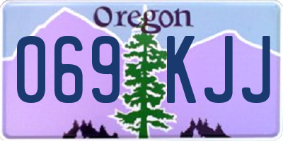 OR license plate 069KJJ