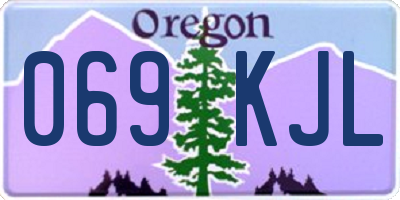 OR license plate 069KJL
