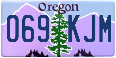 OR license plate 069KJM