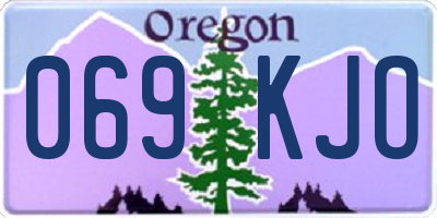 OR license plate 069KJO