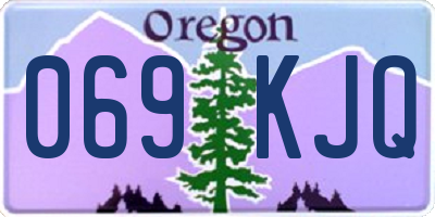 OR license plate 069KJQ