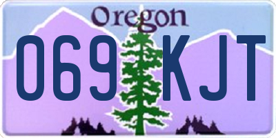 OR license plate 069KJT