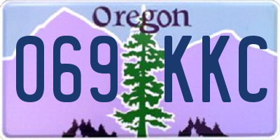 OR license plate 069KKC