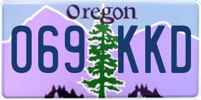 OR license plate 069KKD