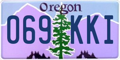 OR license plate 069KKI