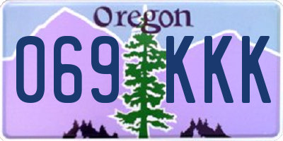OR license plate 069KKK