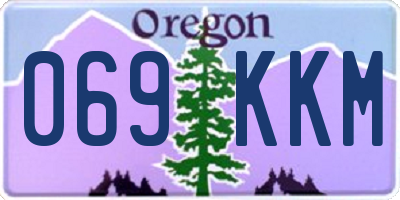 OR license plate 069KKM