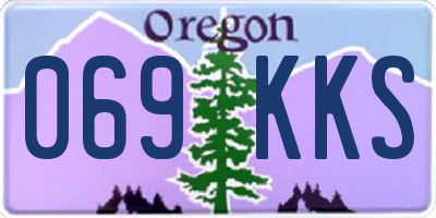 OR license plate 069KKS